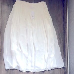 Georgette Pintuck Midi Skirt size petite 12